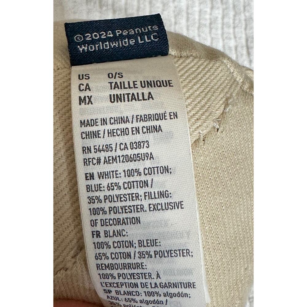 American Eagle Denim Snoopy Plush Limited Edition 8” Peanuts Stuffed Toy Animal - Picture 7 of 8